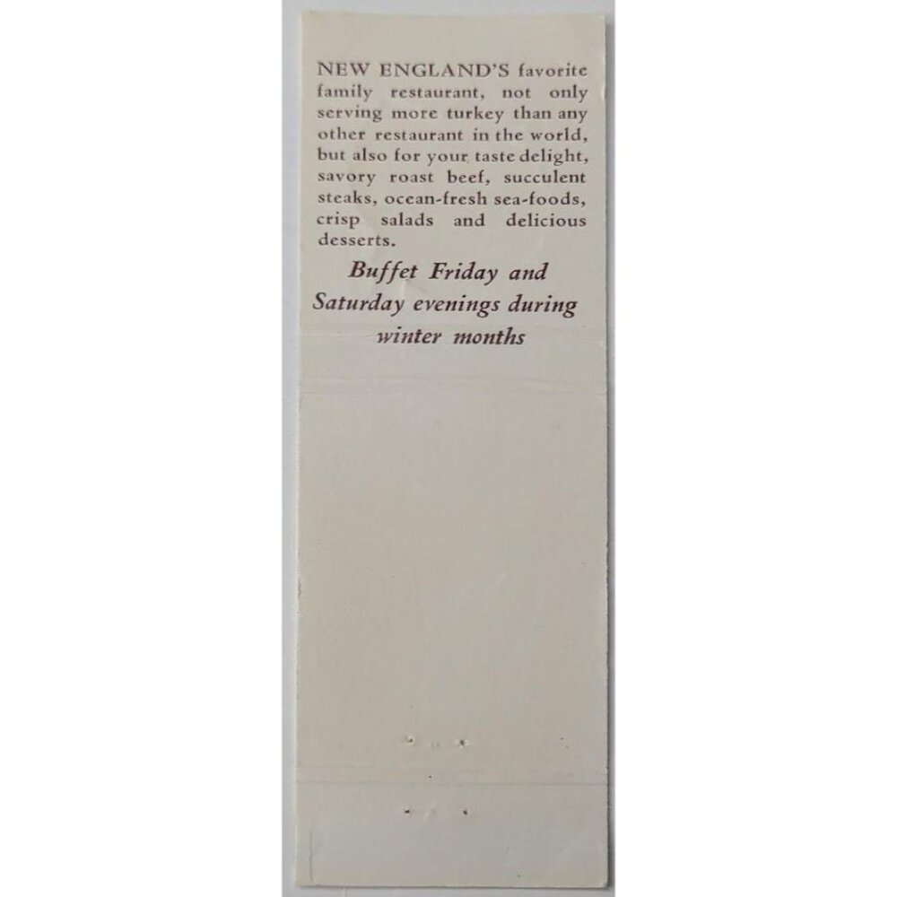 Front Strike Matchbook Cover Green Ridge Turkey Farm Restaurant Lounge Nashua NH - Picture 3 of 5